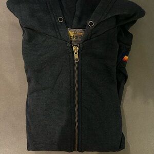 Aviator Nation Charcoal lighting bolt zip up